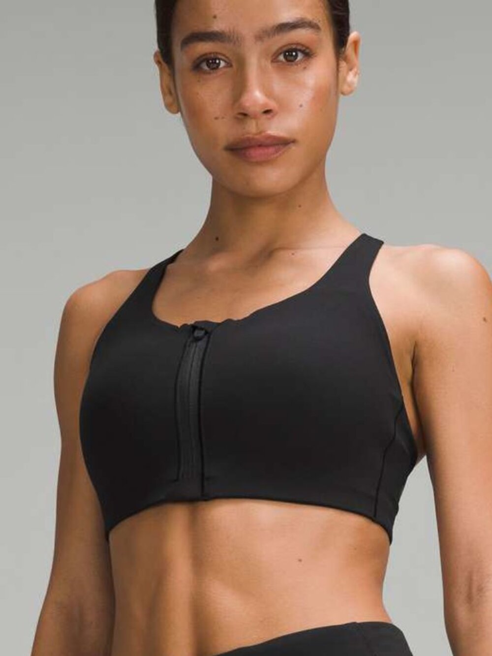 Lululemon Energy Zip-Front Bra *High-Support black 36DDD NWT wirefree